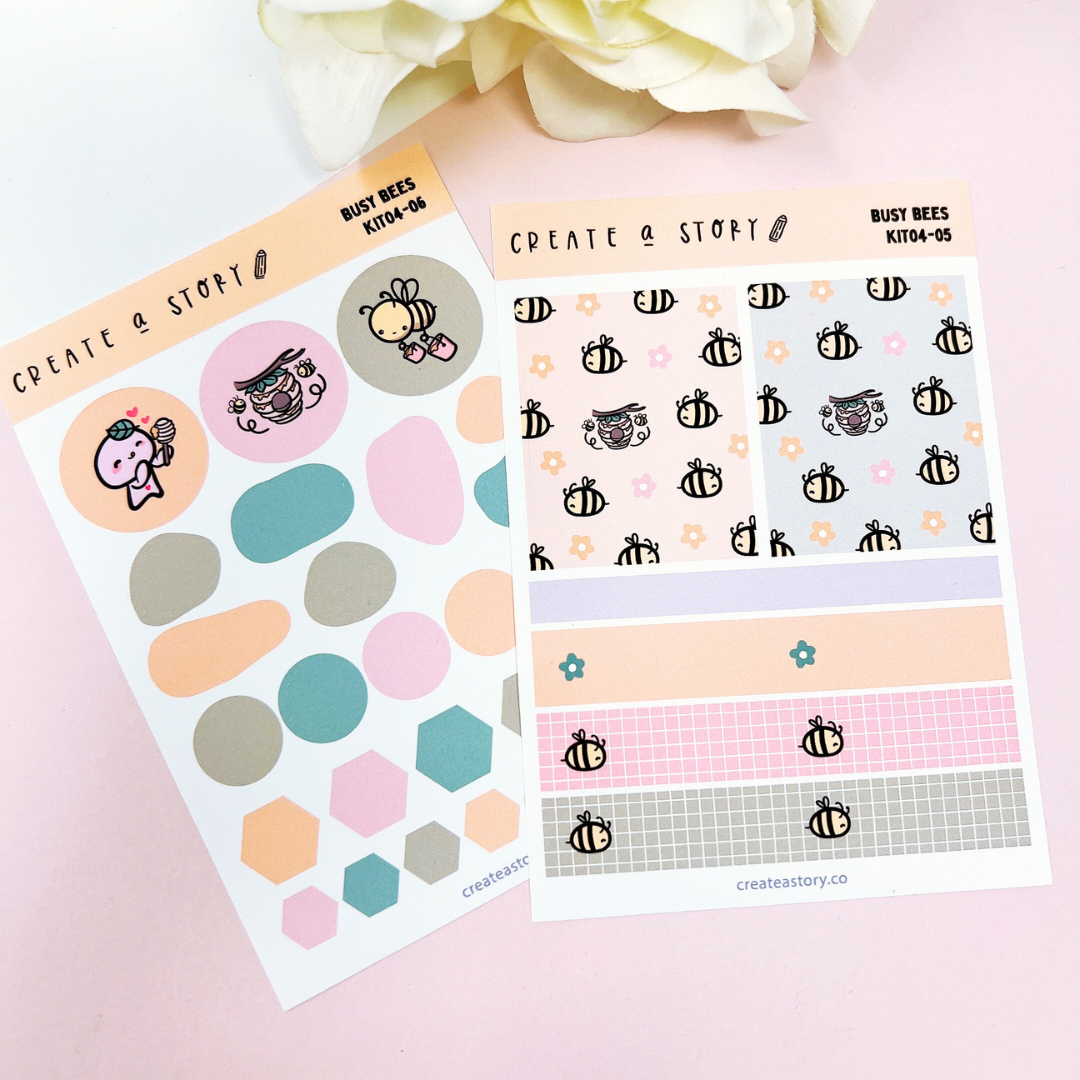 KIT4 | Busy Bees | Sticker Kit