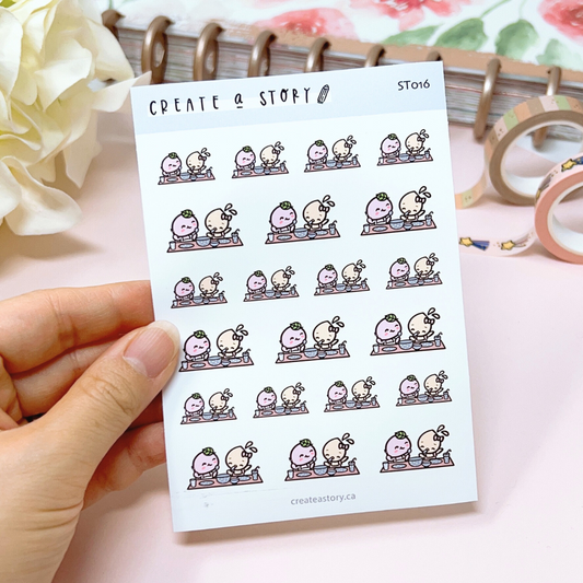 ST016 | Eat with Friends | Planner Icon Stickers