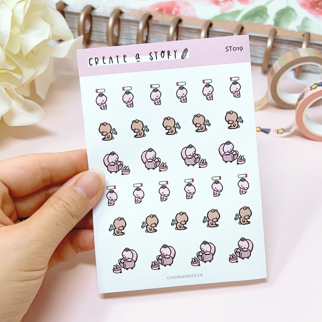 ST019 | Tired | Planner Icon Stickers