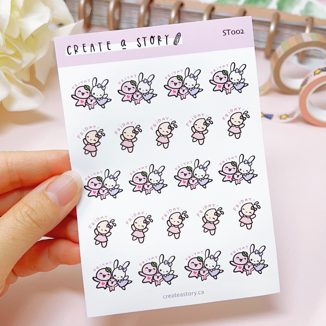 ST002 | Friday | Planner Icon Stickers