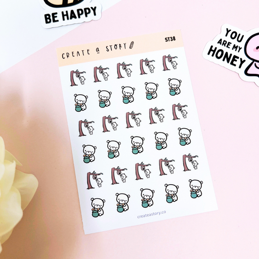 ST038 | Busy Bees Series | Planner Icon Stickers