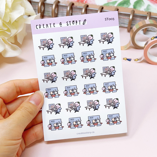 ST003 | Meetings | Planner Icon Stickers