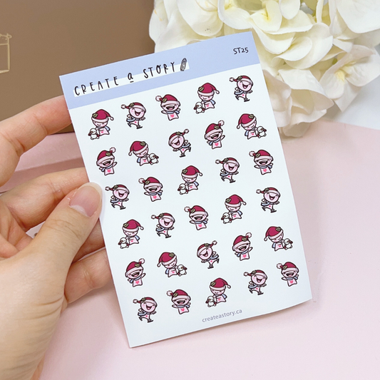 ST025 | Holiday Icons - Buji | Planner Icon Stickers