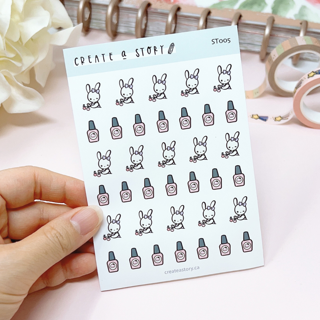 ST005 | Nail Day | Planner Icon Stickers