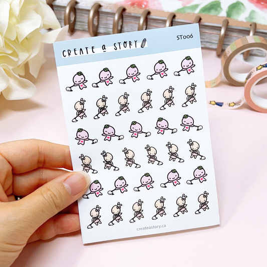 ST006 | Mop the Floor | Planner Icon Stickers