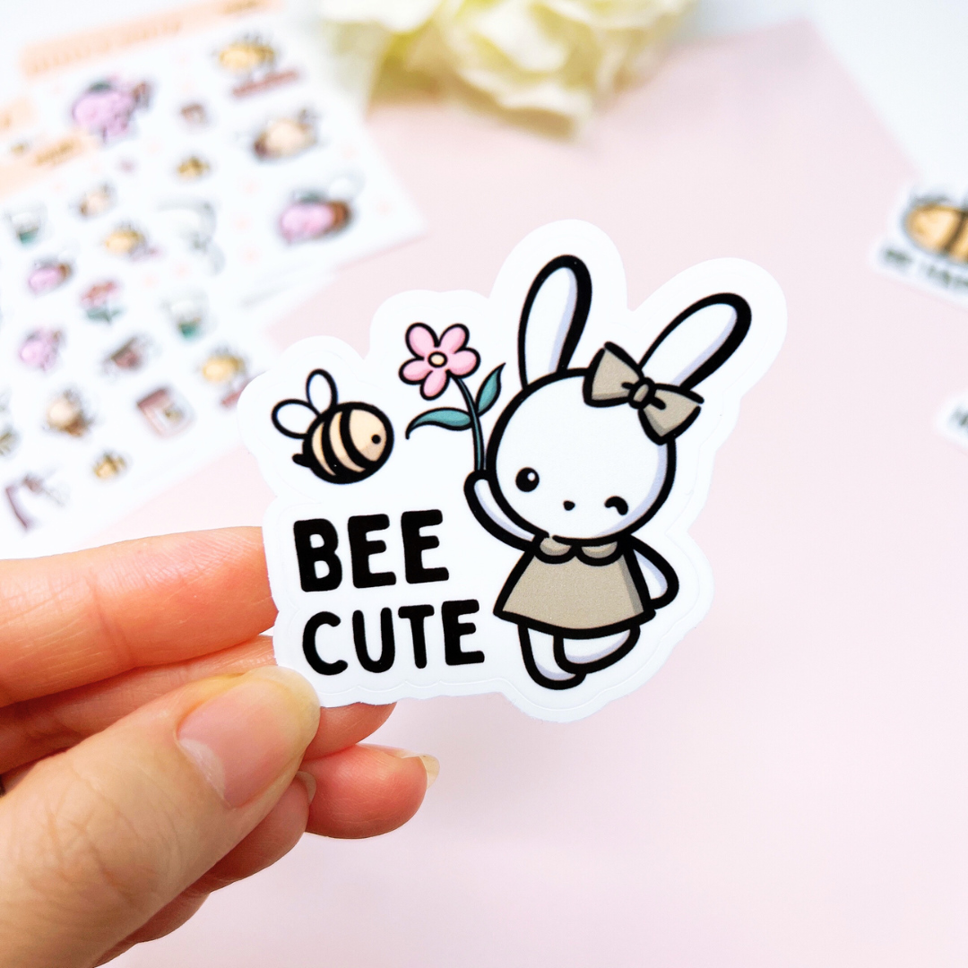 DC010 | Bee Cute | Die Cut Sticker