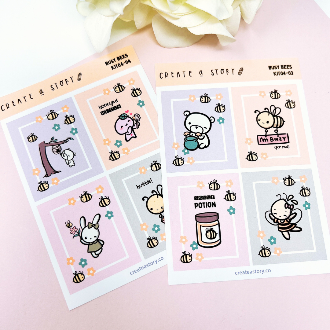 KIT4 | Busy Bees | Sticker Kit