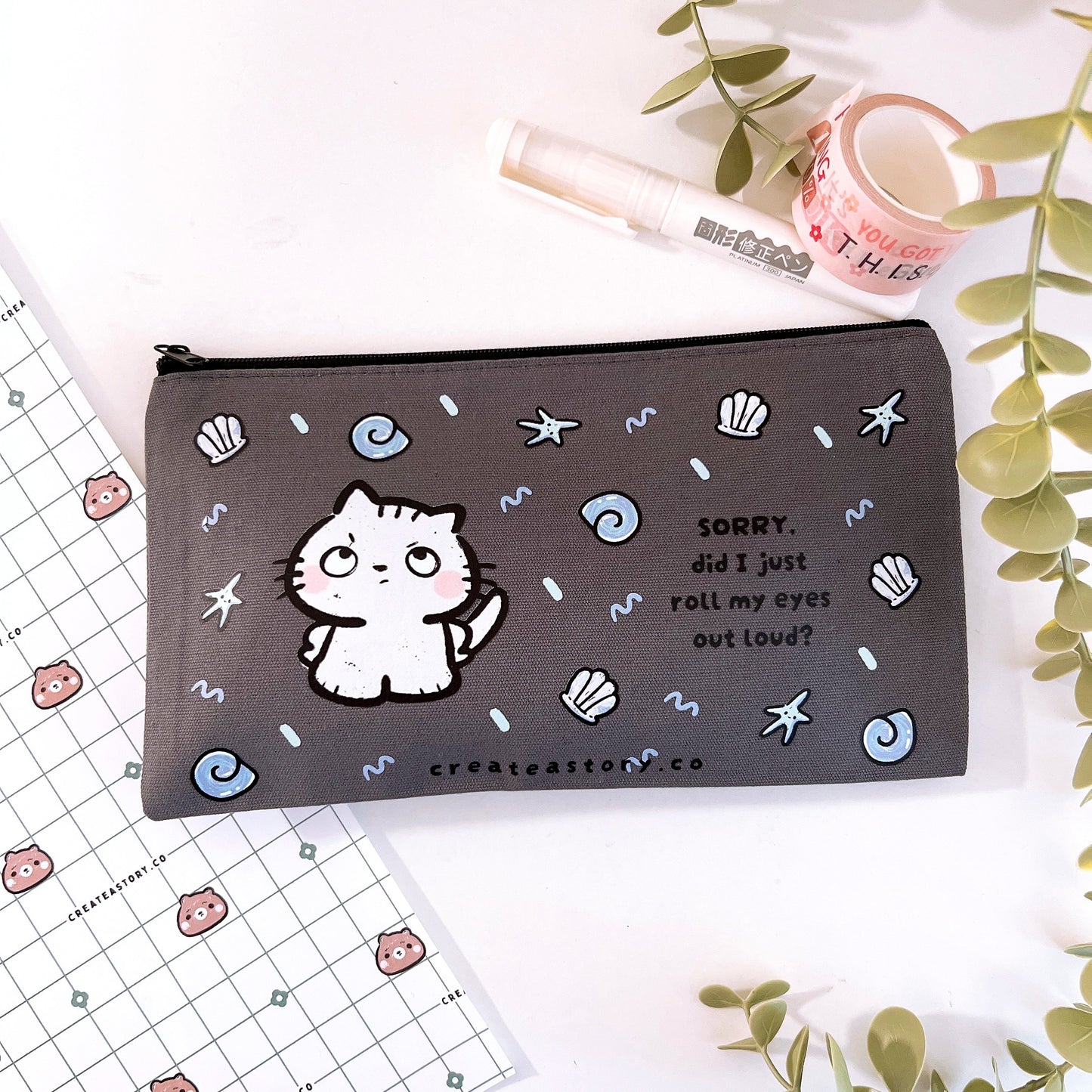 BAG009 | Did I Just Roll My Eyes Out Loud Zippered Pen Pouch