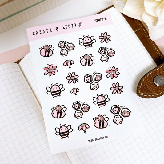 ST077 | Bees | Planner Stickers