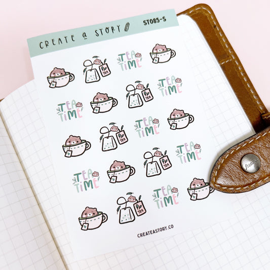 ST085 | Green Tea | Planner Stickers