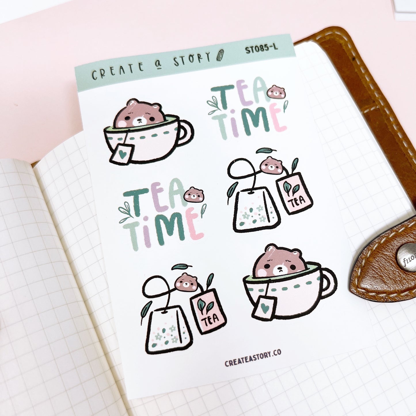 ST085 | Green Tea | Planner Stickers