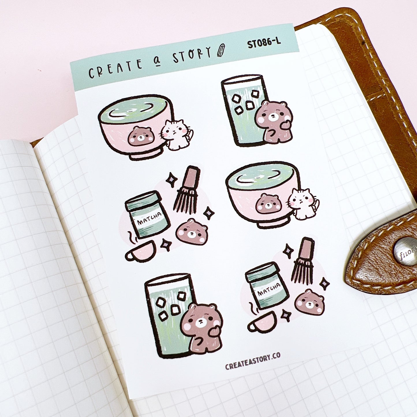 ST086 | Matcha | Planner Stickers