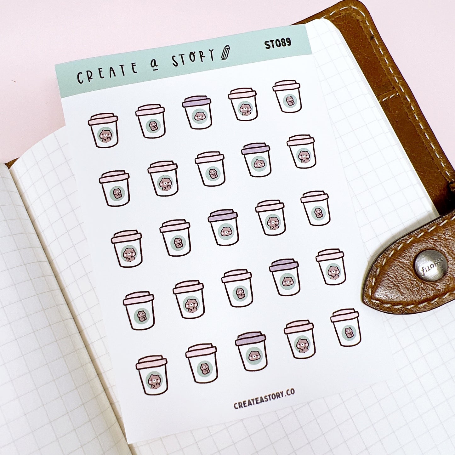 ST089 | To Go Cups | Planner Stickers