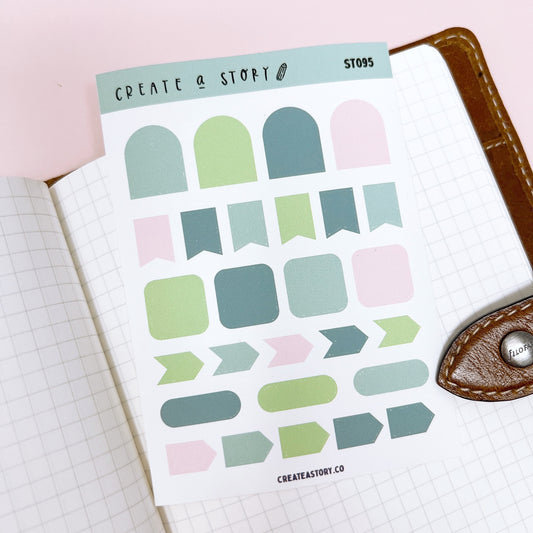 ST095 | Shapes | Planner Stickers