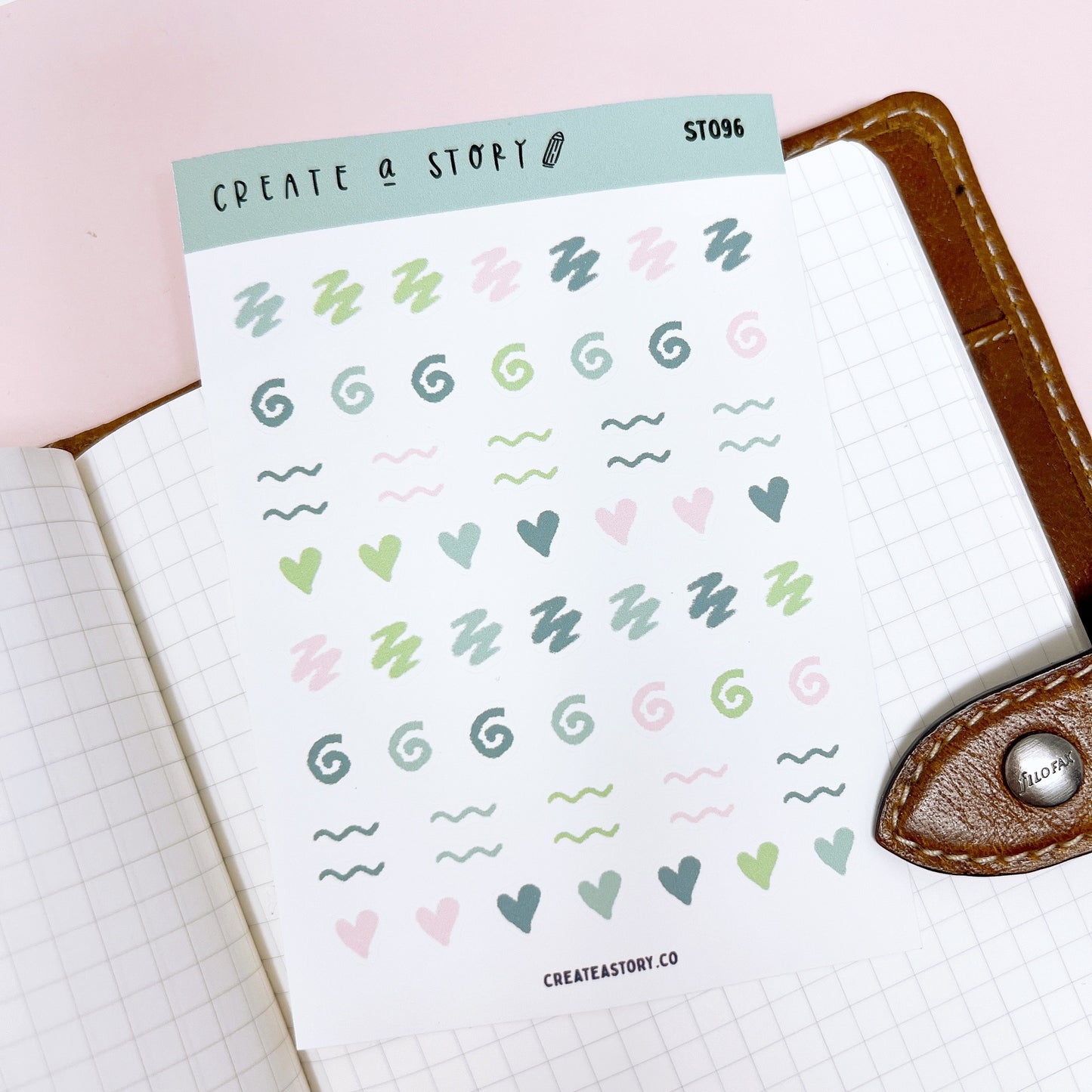 ST096 | Squiggles | Planner Stickers