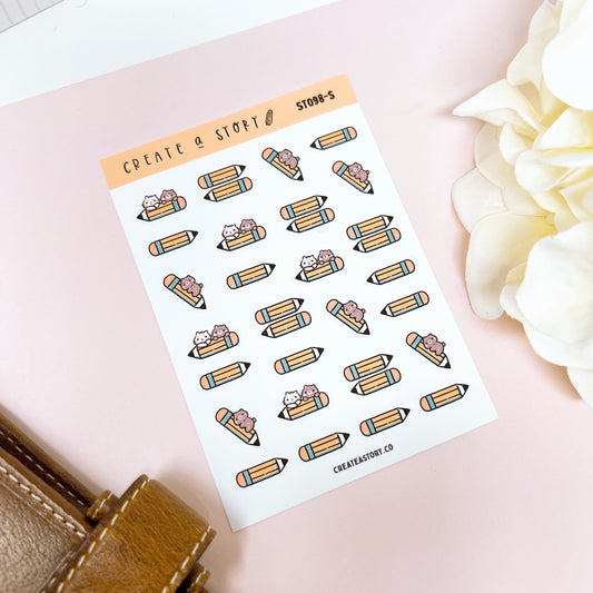 ST098 | Pencils | Planner Stickers