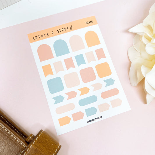 ST109 | Shapes | Planner Stickers