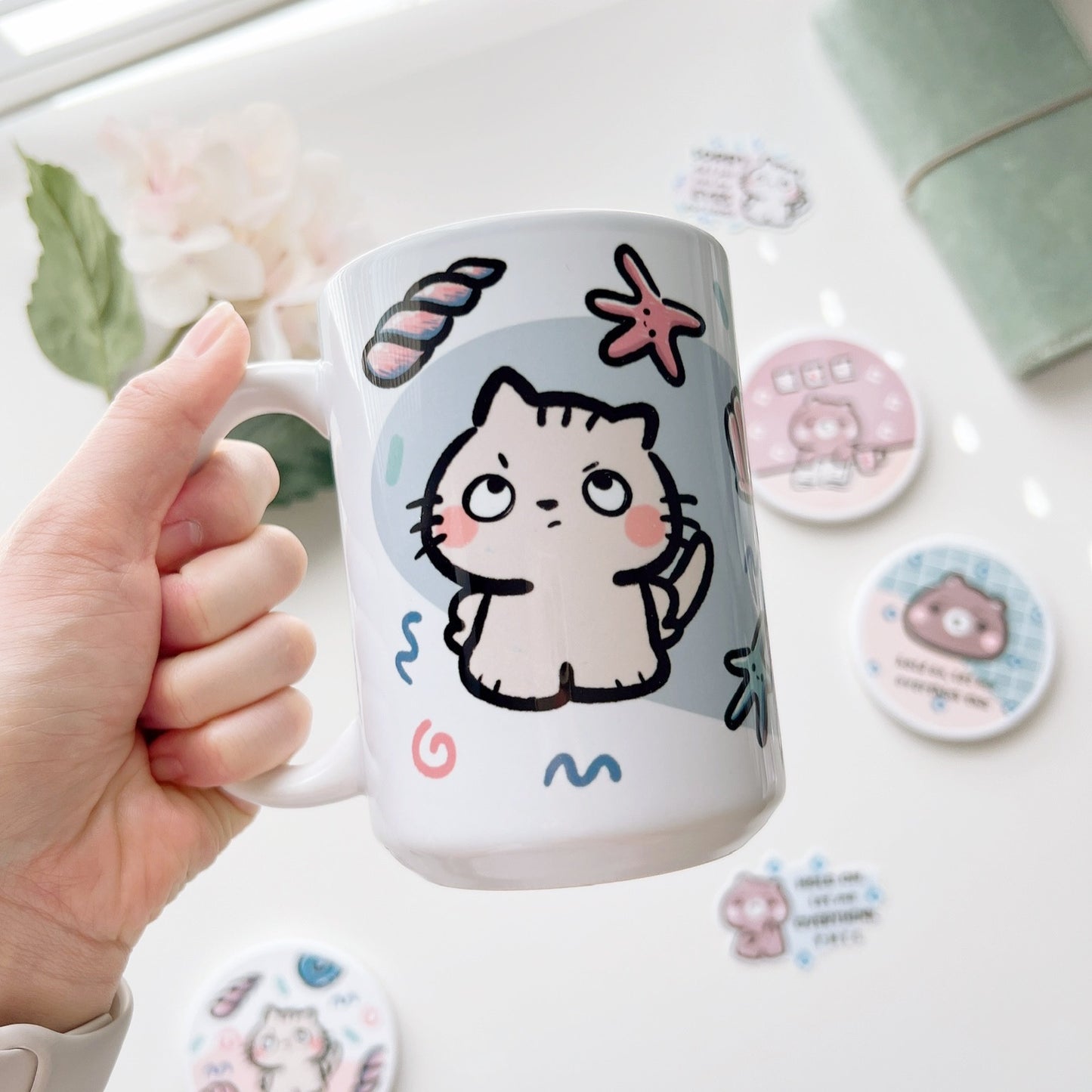 Bundle Deal: Salty with Eye Roll Mug & Coaster (DW003 & DW008)