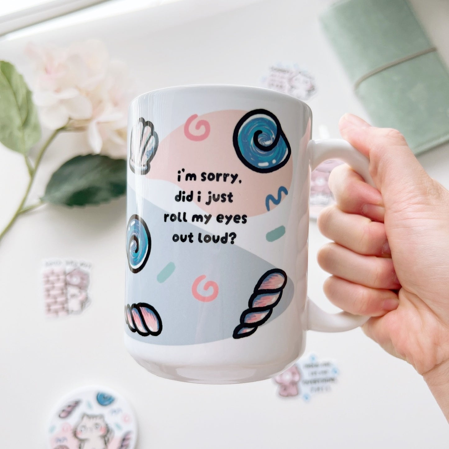 DW003 | Salty with Eye Roll Mug | 15oz