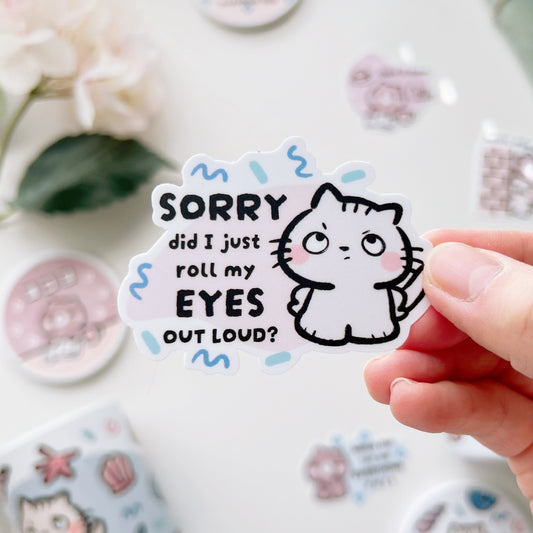 DC057 | Salty with Eye Roll | Diecut Sticker