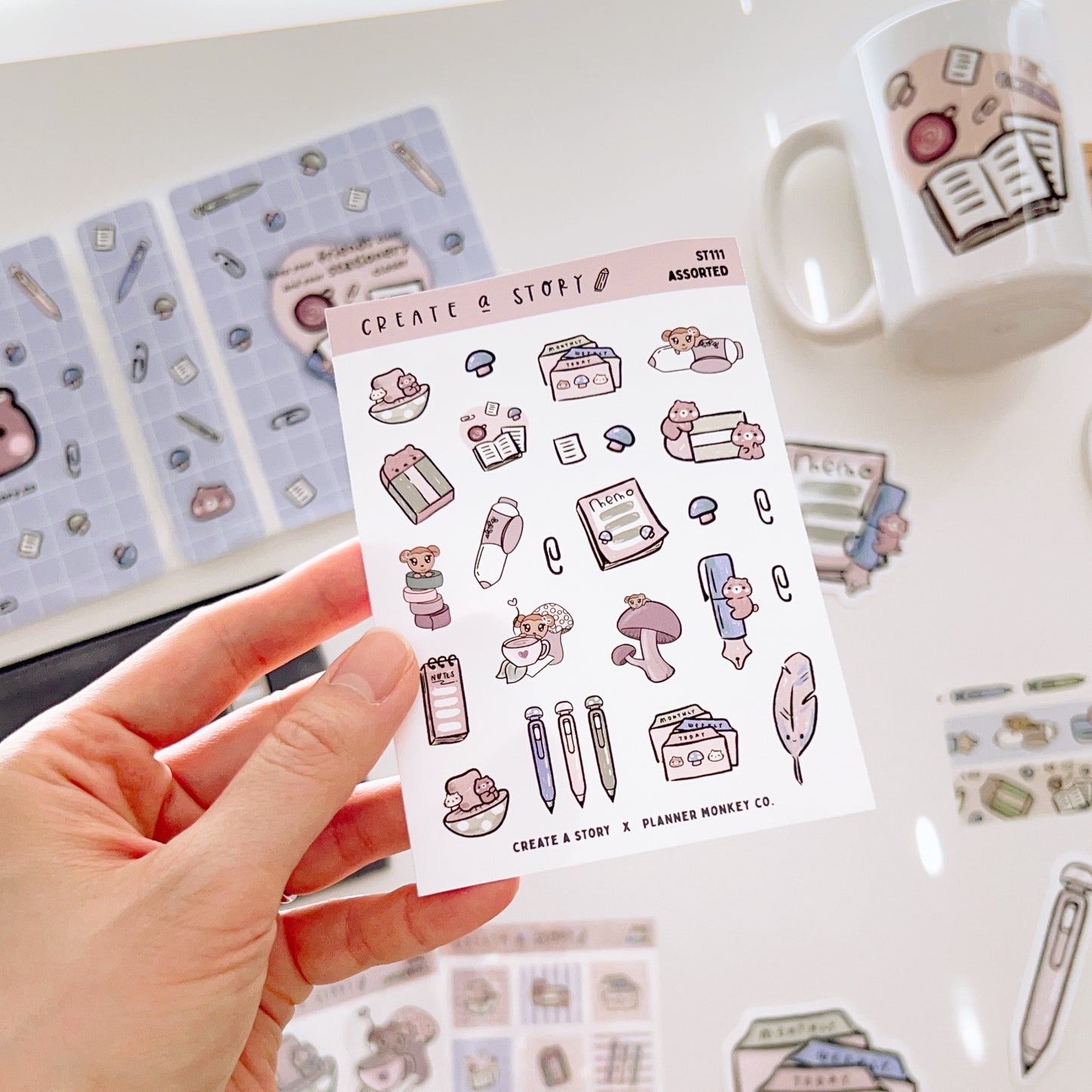 Full Bundle | Mushrooms and Stationery | Planner Monkey Co Collaboration