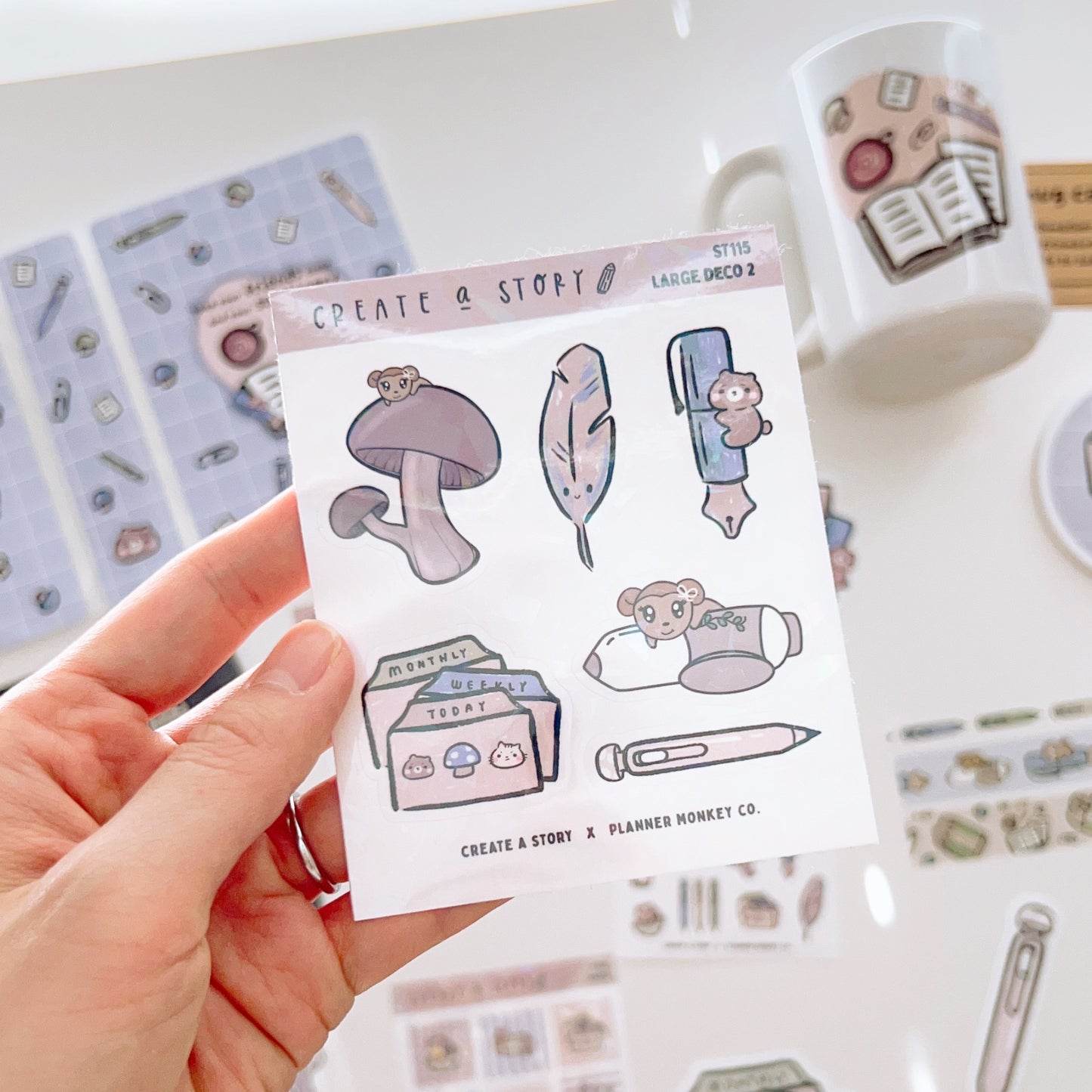 Full Bundle | Mushrooms and Stationery | Planner Monkey Co Collaboration