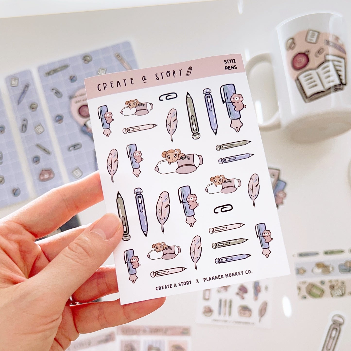 Full Bundle | Mushrooms and Stationery | Planner Monkey Co Collaboration