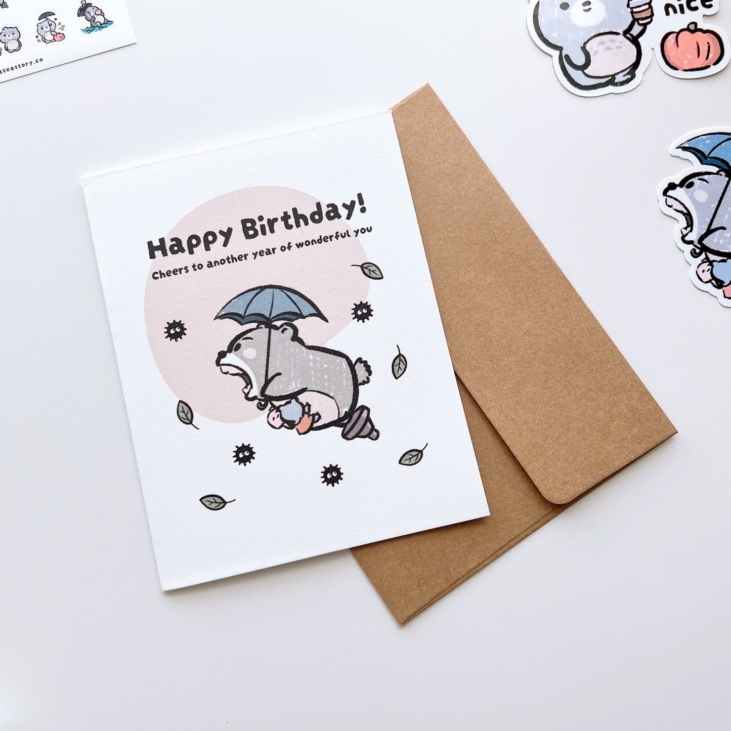 PG012 | Totoro Inspired Birthday Greeting Card