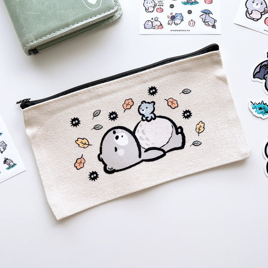 BAG002 | Totoro Inspired Zippered Pen Pouch