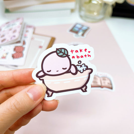 DC006 | Take a Bath | Self Care Die Cut Sticker