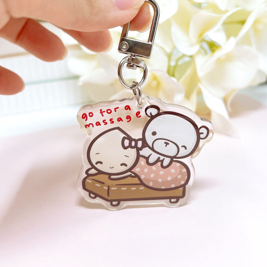 ACC02 | Go for a Massage Keychain | Self Care Collection