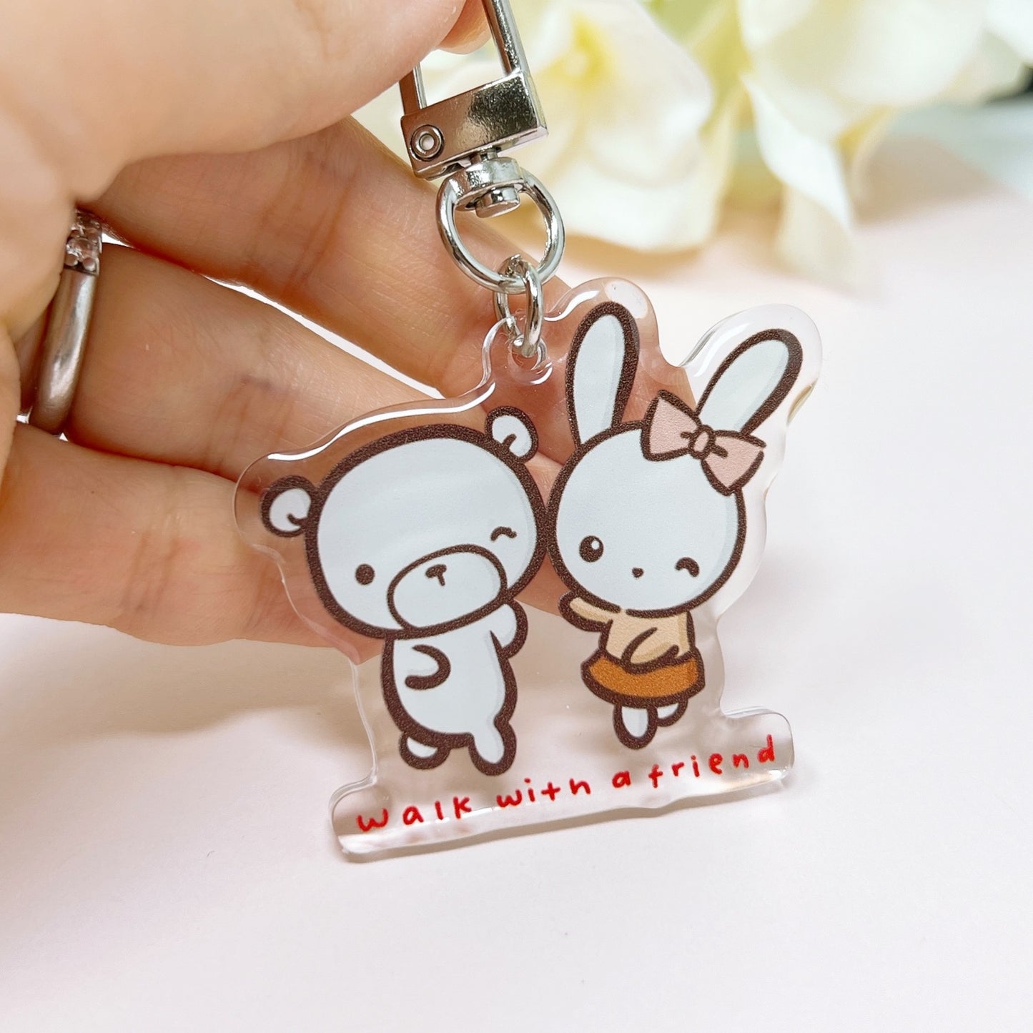 ACC04 | Walk with a Friend Keychain | Self Care Collection