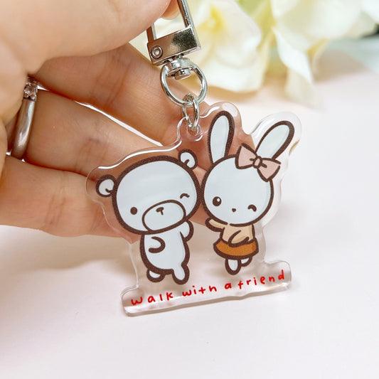 ACC04 | Walk with a Friend Keychain | Self Care Collection