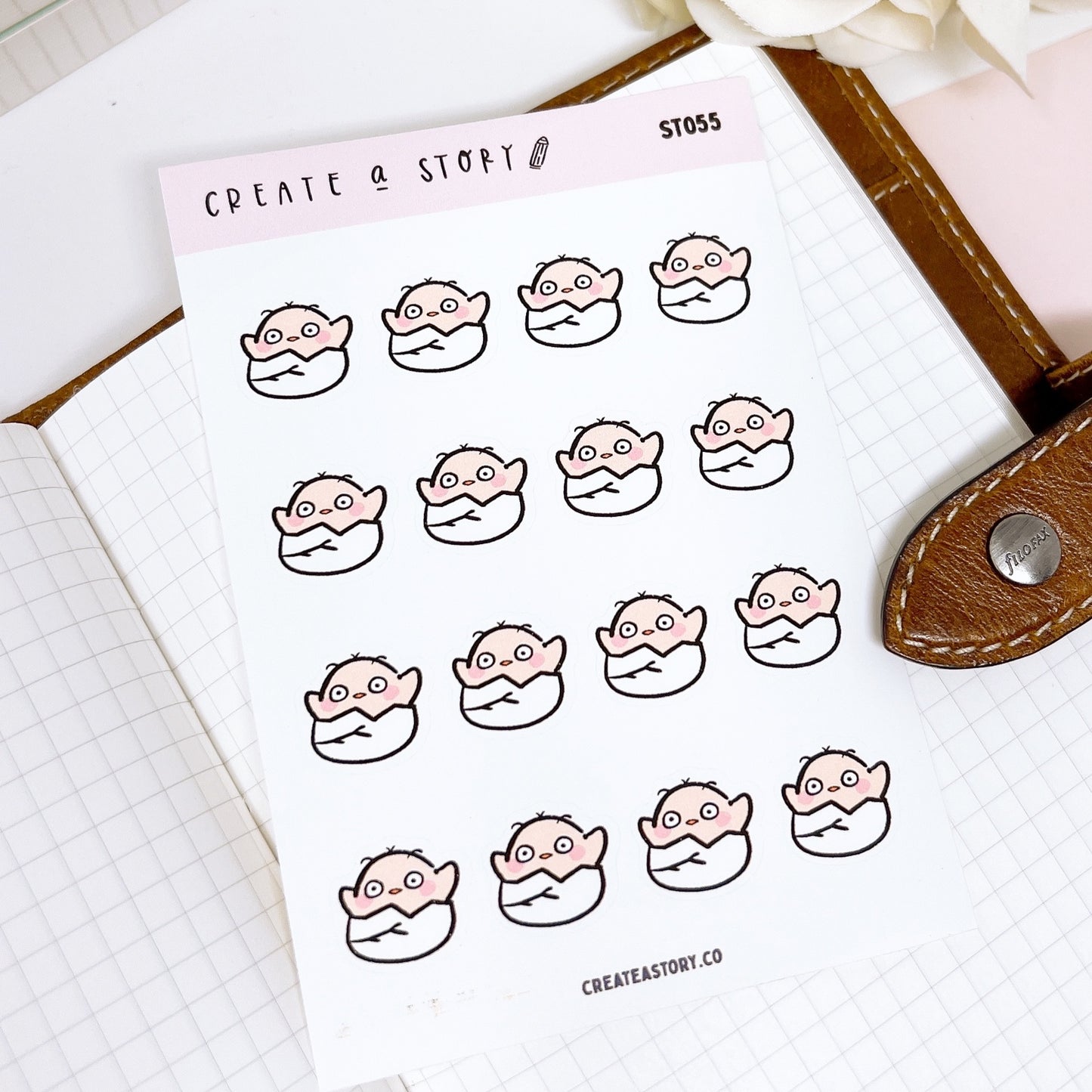 ST055 | Chickie Chick | Planner Stickers