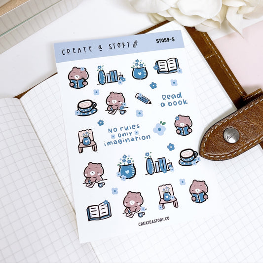 ST059 | Read a Book | Planner Stickers