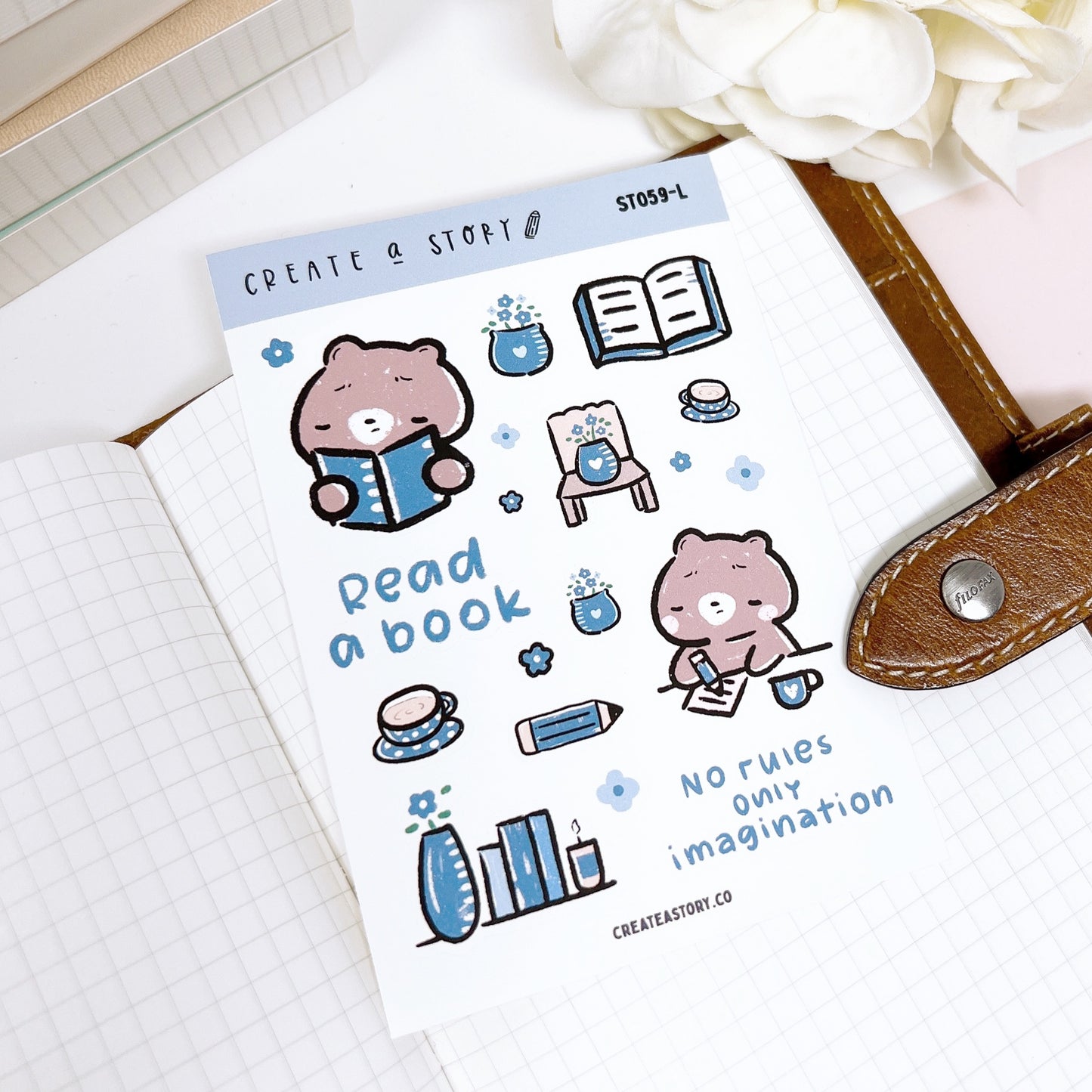 ST059 | Read a Book | Planner Stickers