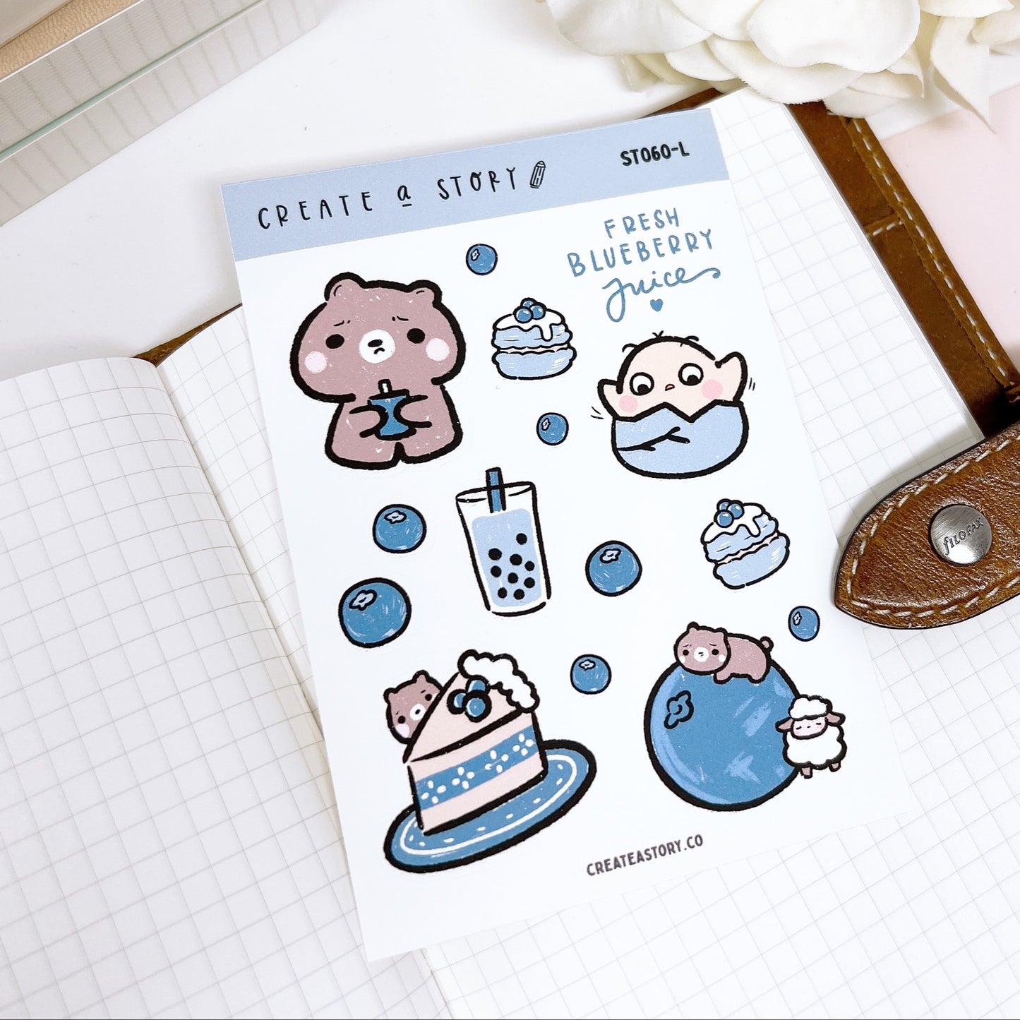 ST060 | Blueberry Desserts | Planner Stickers