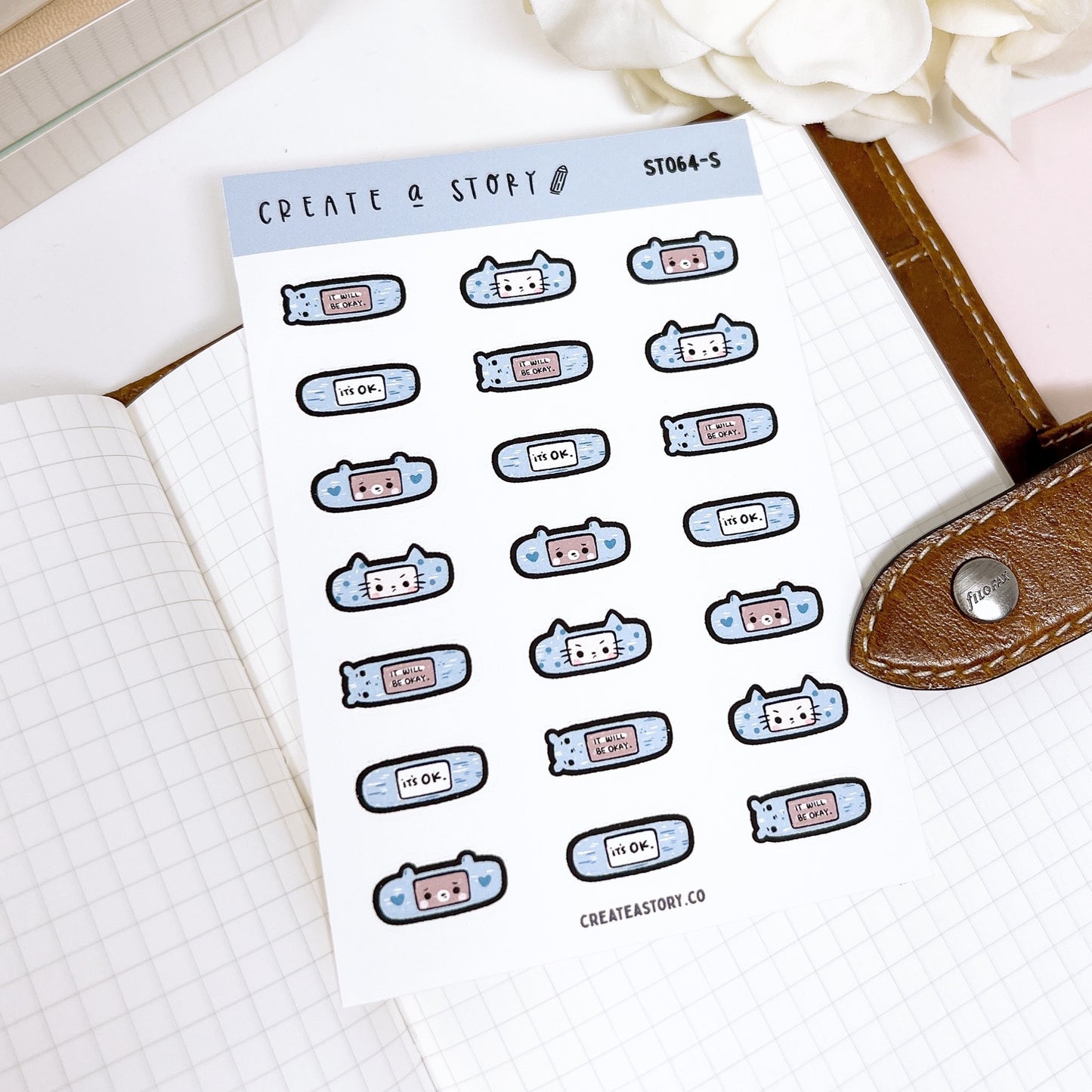 ST064 | Bandaids | Planner Stickers