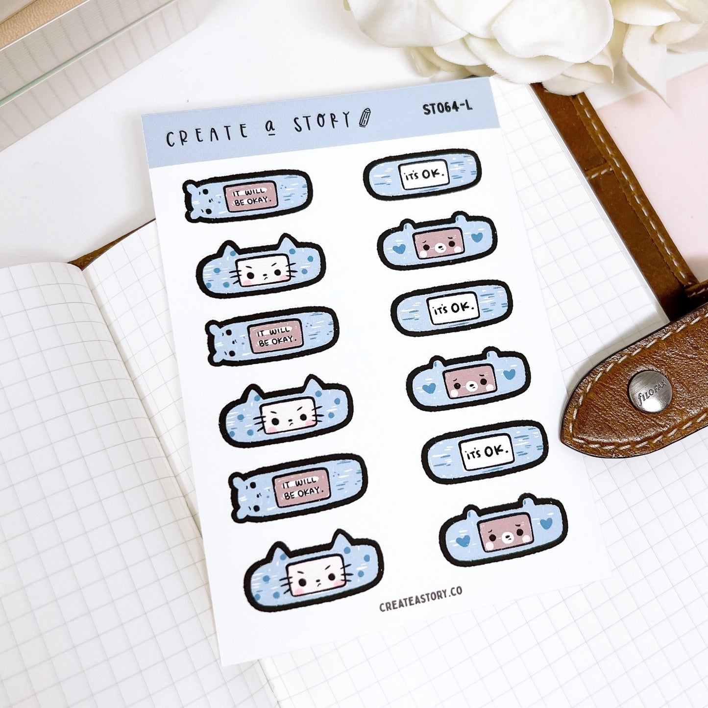 ST064 | Bandaids | Planner Stickers