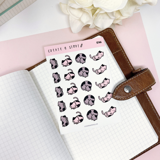 ST046 | Just Cats | Planner Stickers